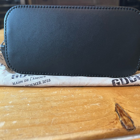 ❤️Black and Gold Gucci printed leather crossbody bag with "GUCCY" in SEGA® font - Picture 11 of 12